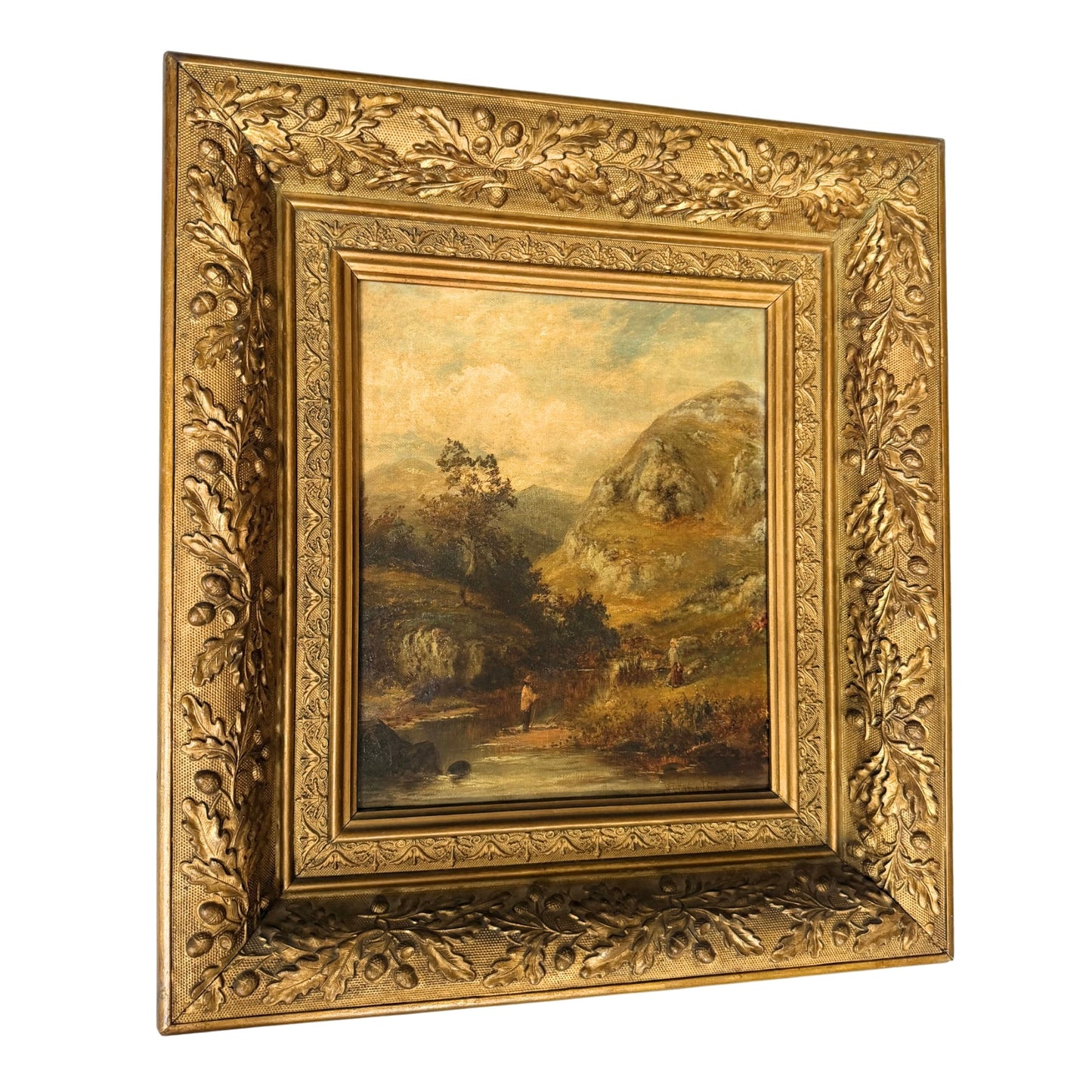 Pair of 19th Century River Landscapes with Anglers by William Joseph King.