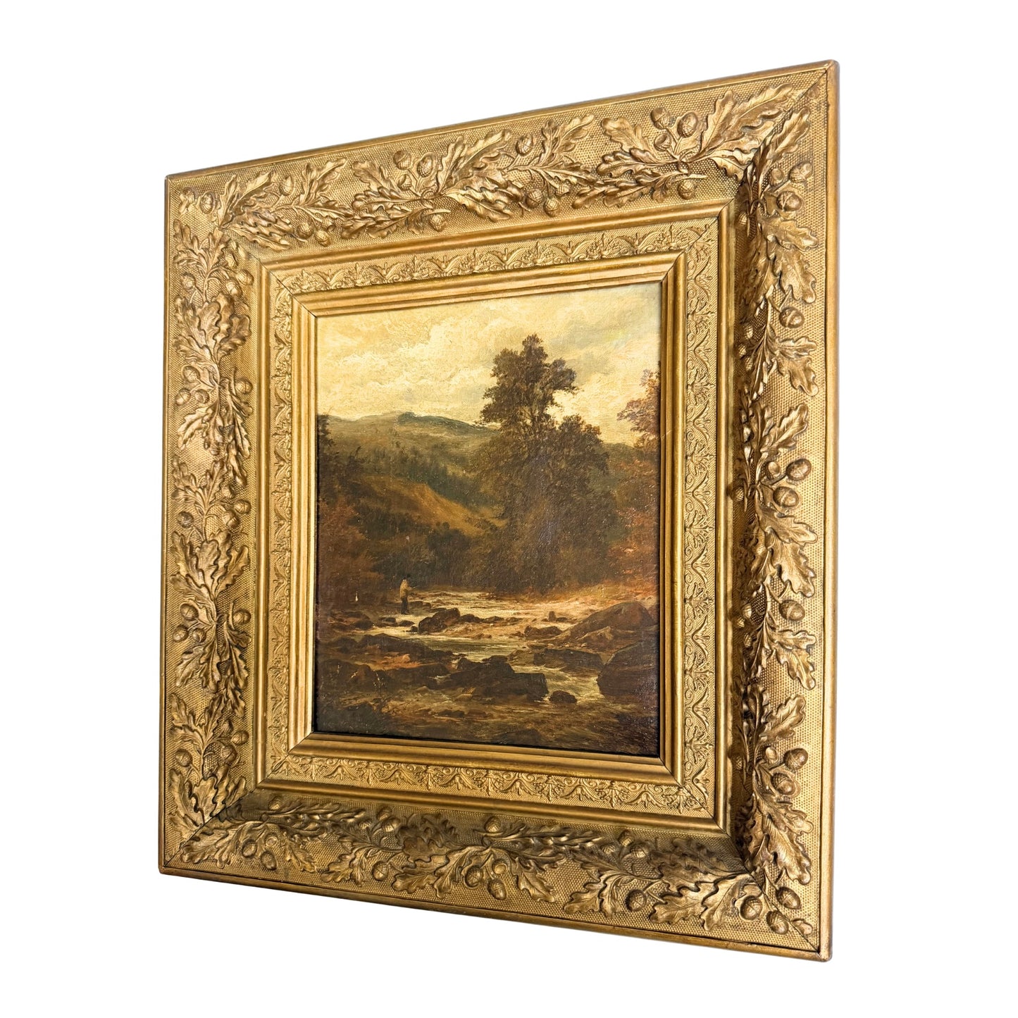 Pair of 19th Century River Landscapes with Anglers by William Joseph King.
