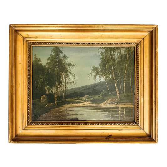 19th Century Scandinavian Landscape Oil Painting