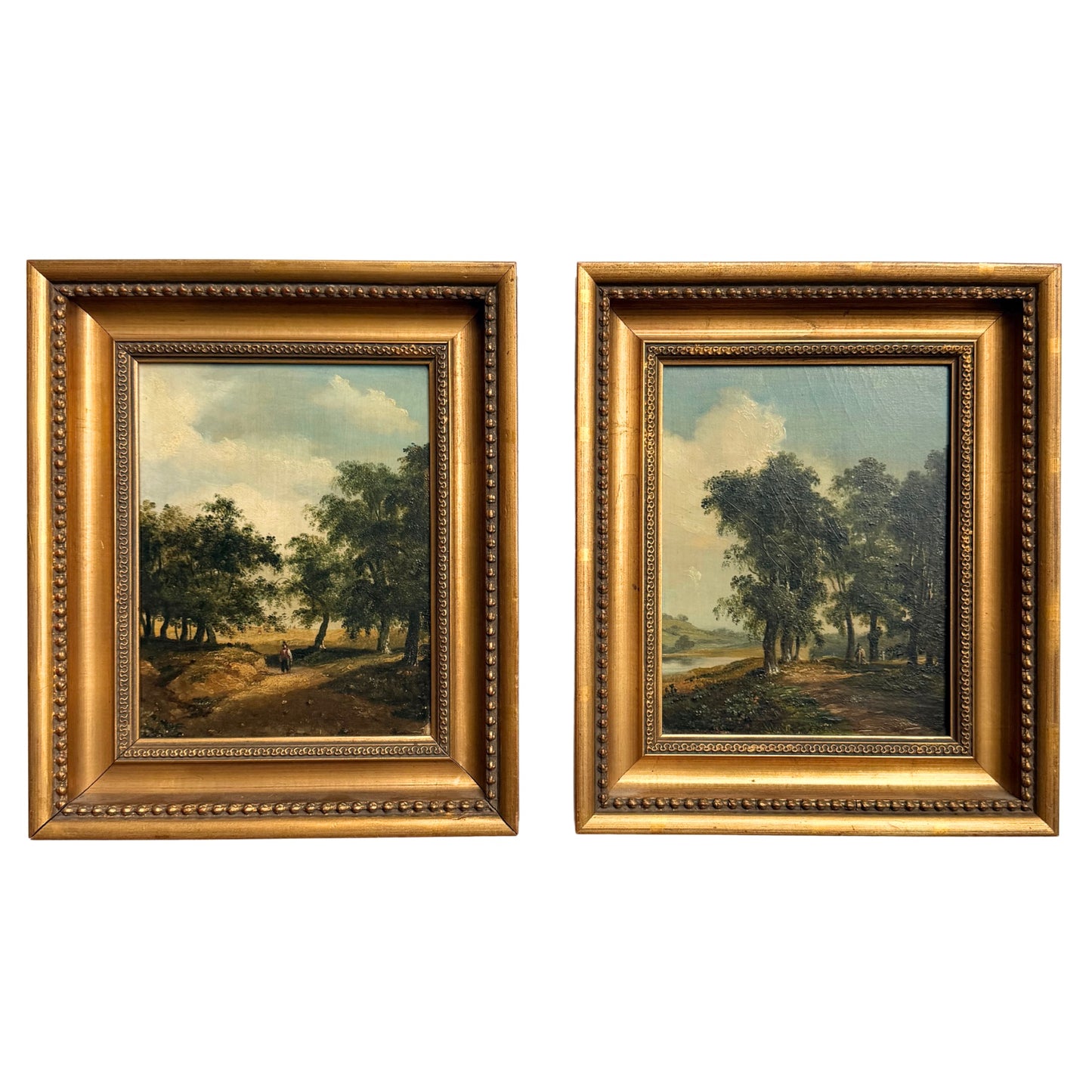 Pair of 19th Century British School Landscape Oil Paintings