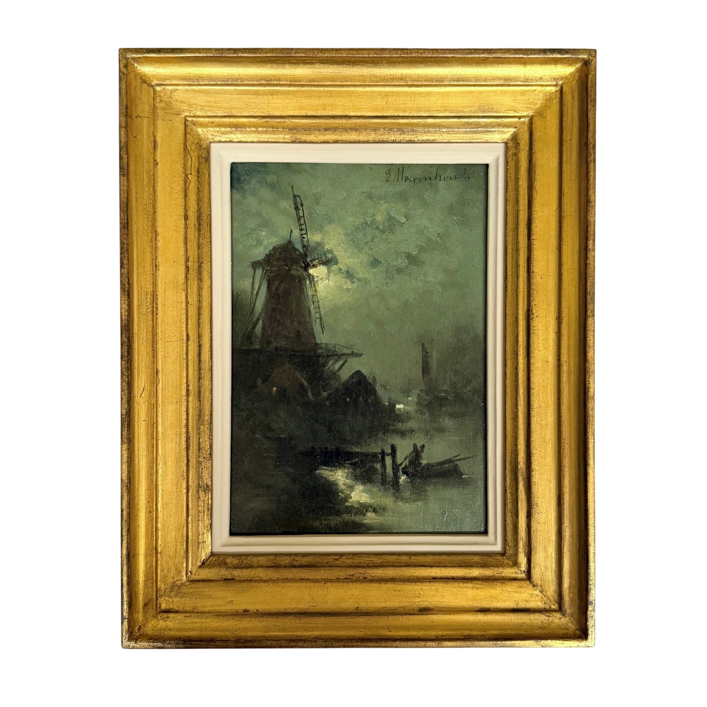 Set of Three Maritime Paintings by Edouard Moerenhout