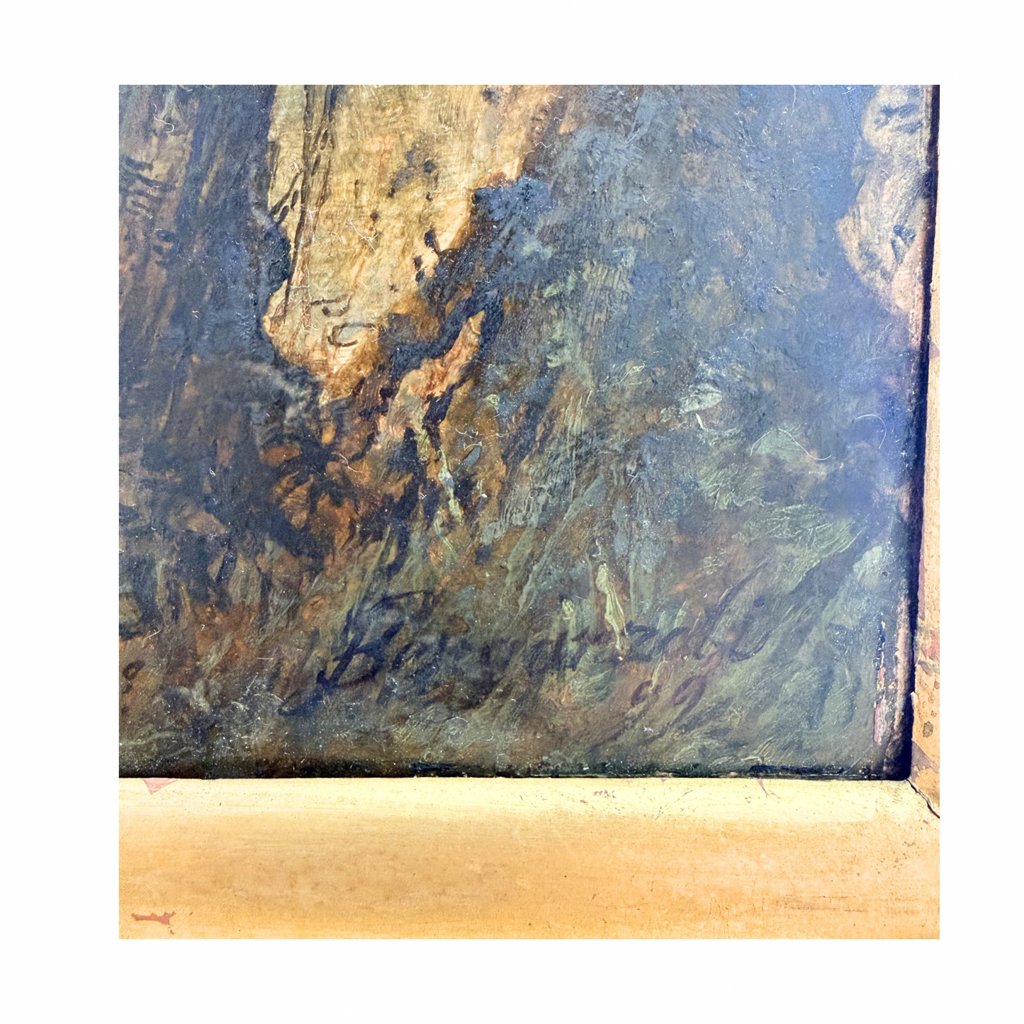19th century Italian capriccio oil painting on canvas