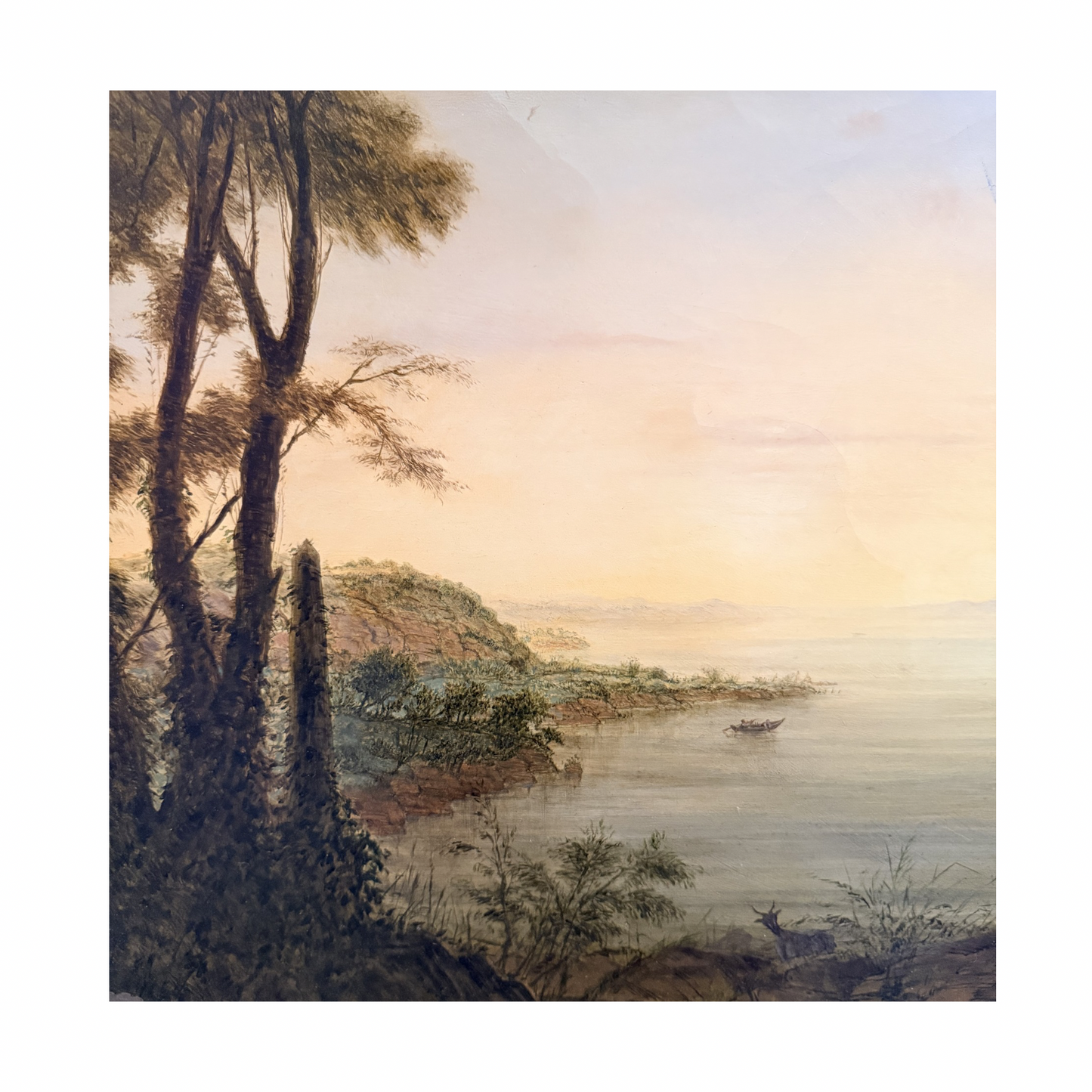 19th century Italian capriccio oil painting on canvas