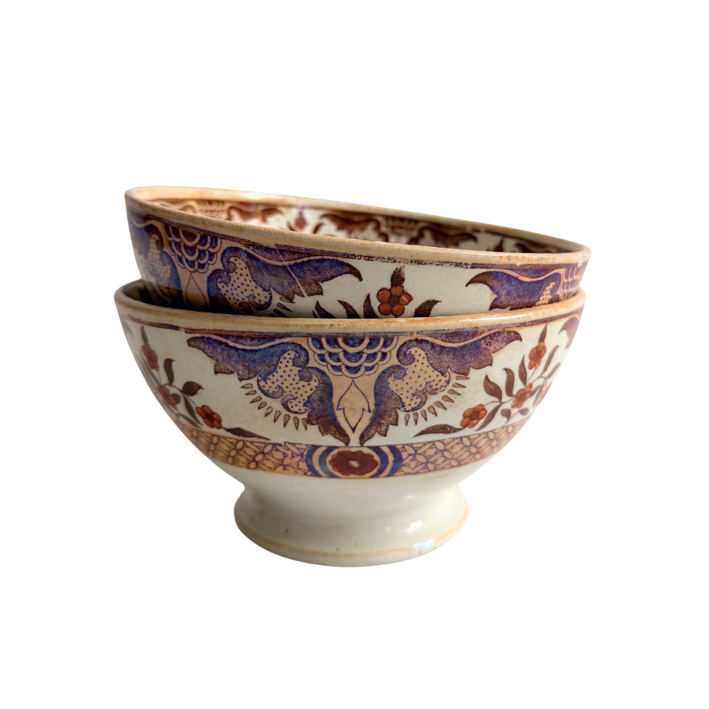 Antique Petrus Regout Toko Bowls