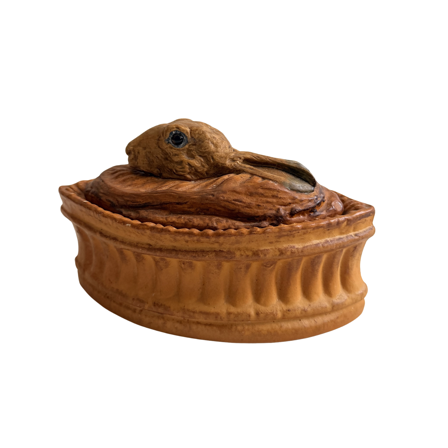 French Pillivuyt Porcelain Trompe L'oeil Rabbit Pate Tureen