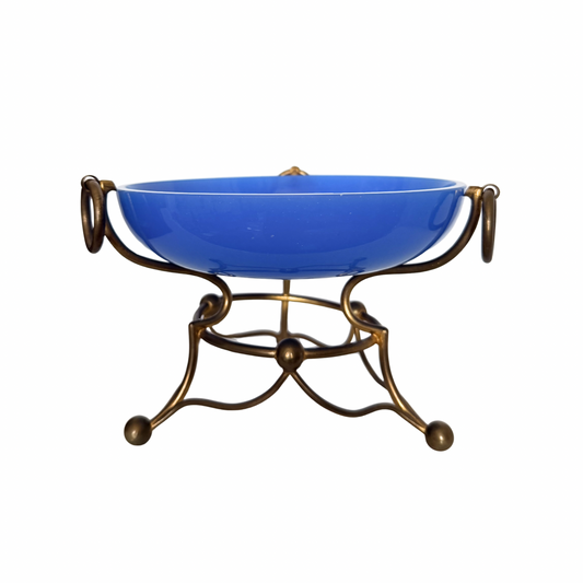 Antique French opaline tazza