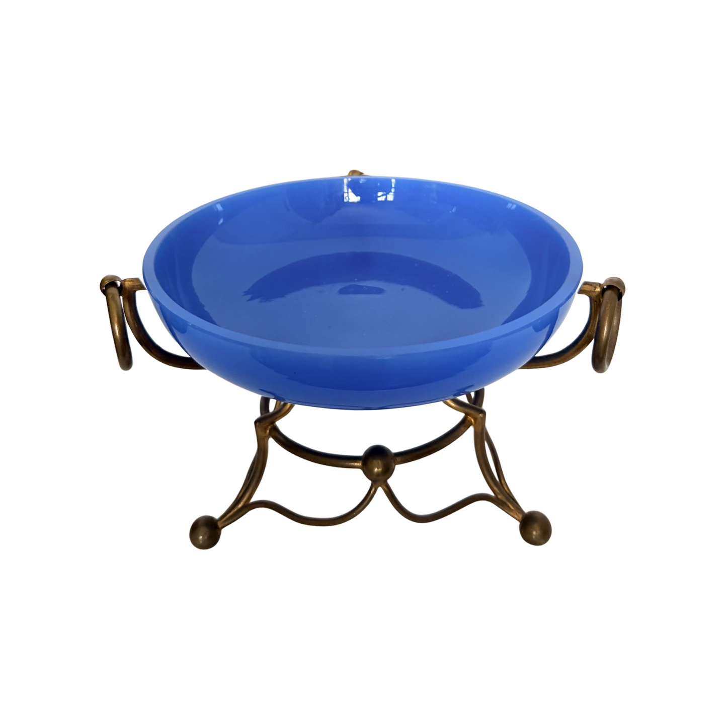 Antique French opaline tazza