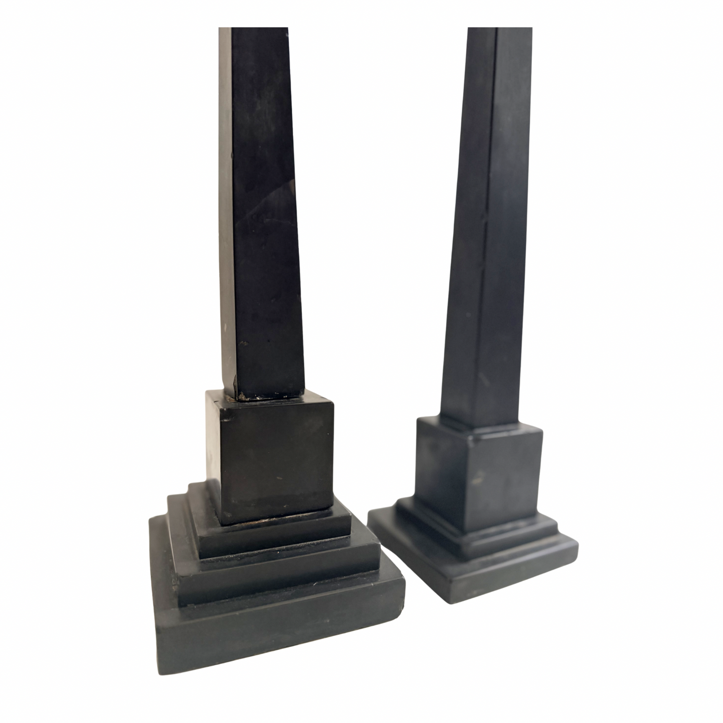 Pair of Victorian Ashford Marble Obelisks