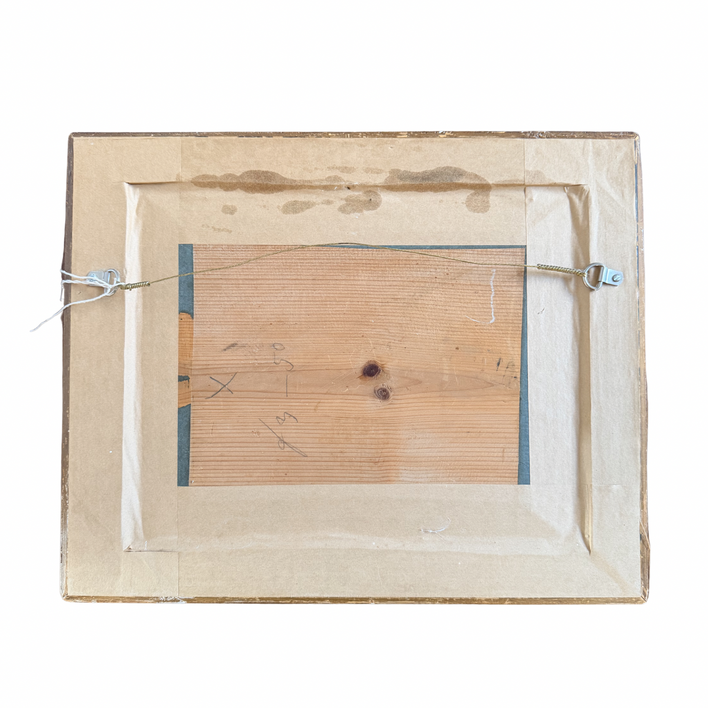 Antique 19th century alpine landscape oil painting