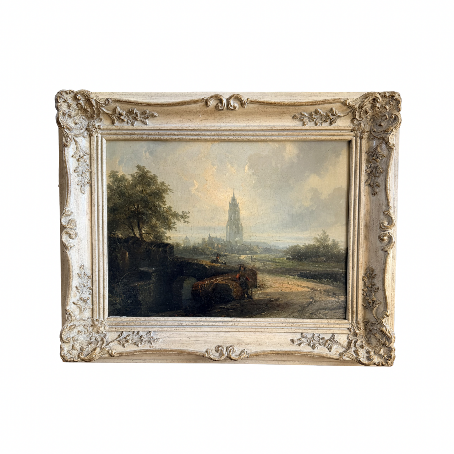 The Hague by W.S.J. Nayer 19th century oil painting