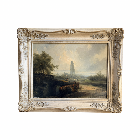 The Hague by W.S.J. Nayer 19th century oil painting