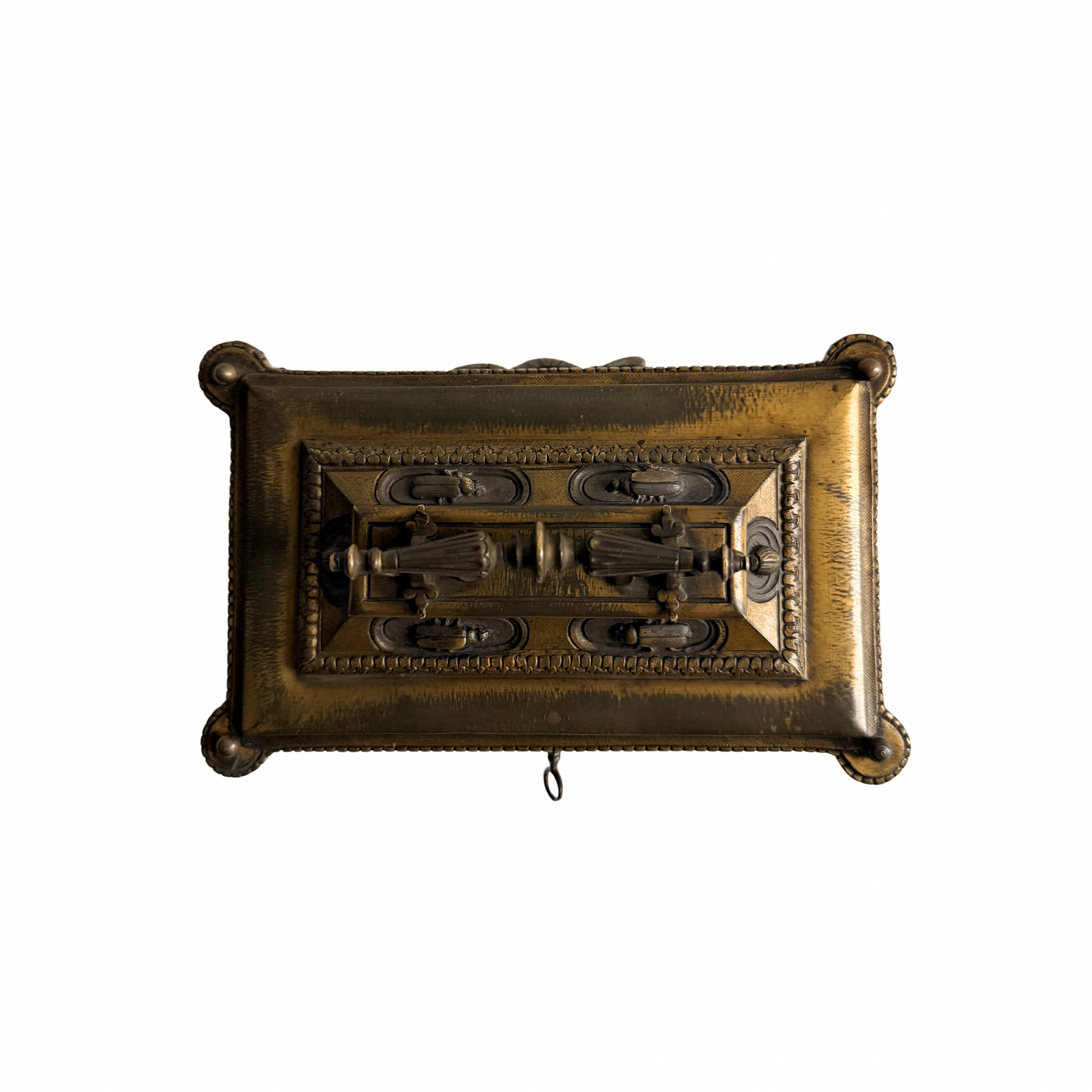 French 19th century Napoleon III bronze casket