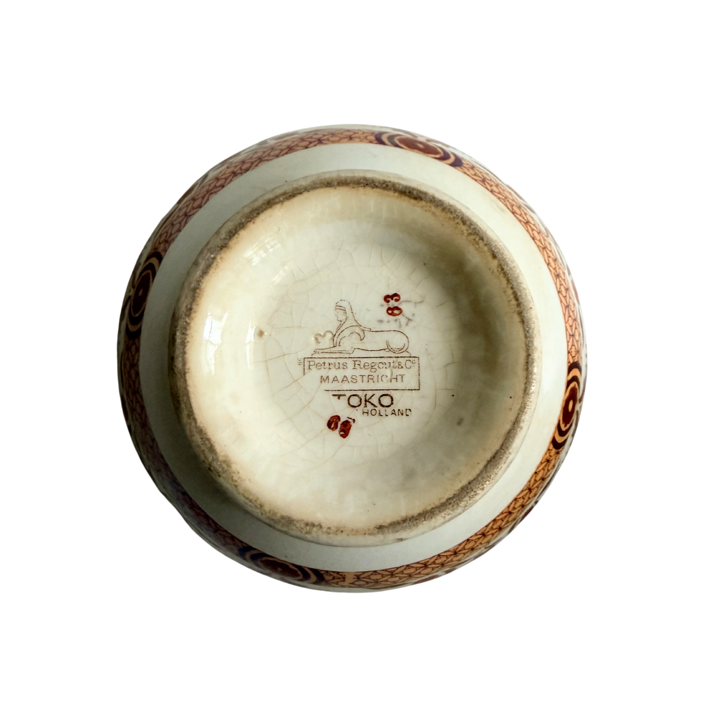 Antique Petrus Regout Toko Bowls