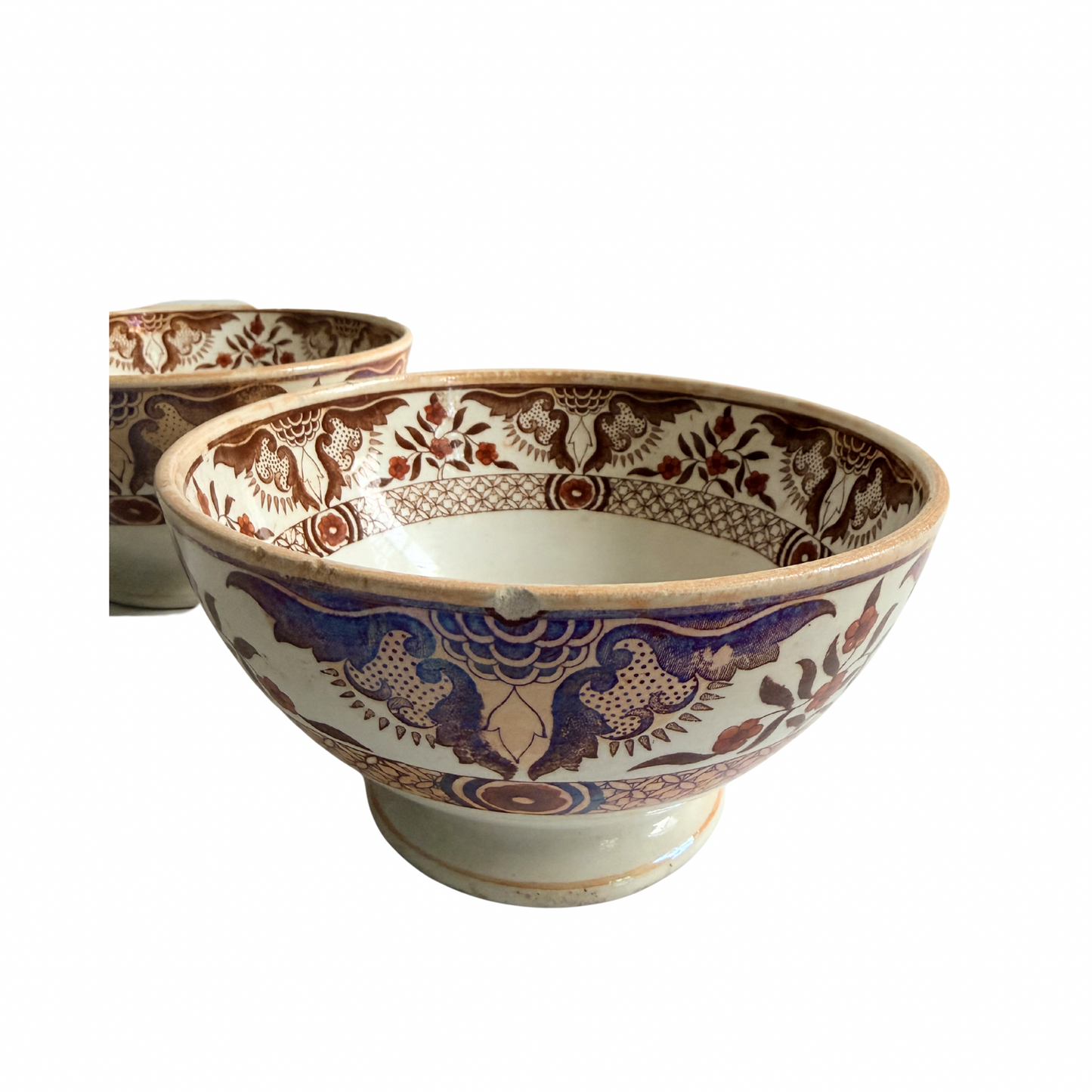 Antique Petrus Regout Toko Bowls