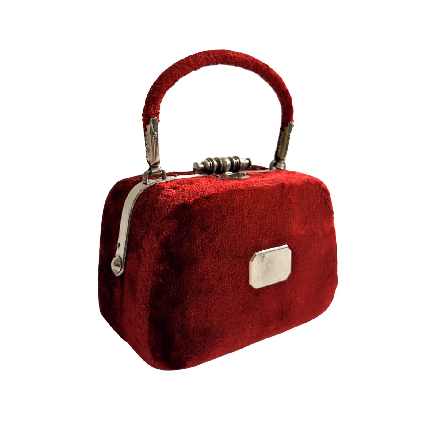 French Palais Royal velvet sewing box