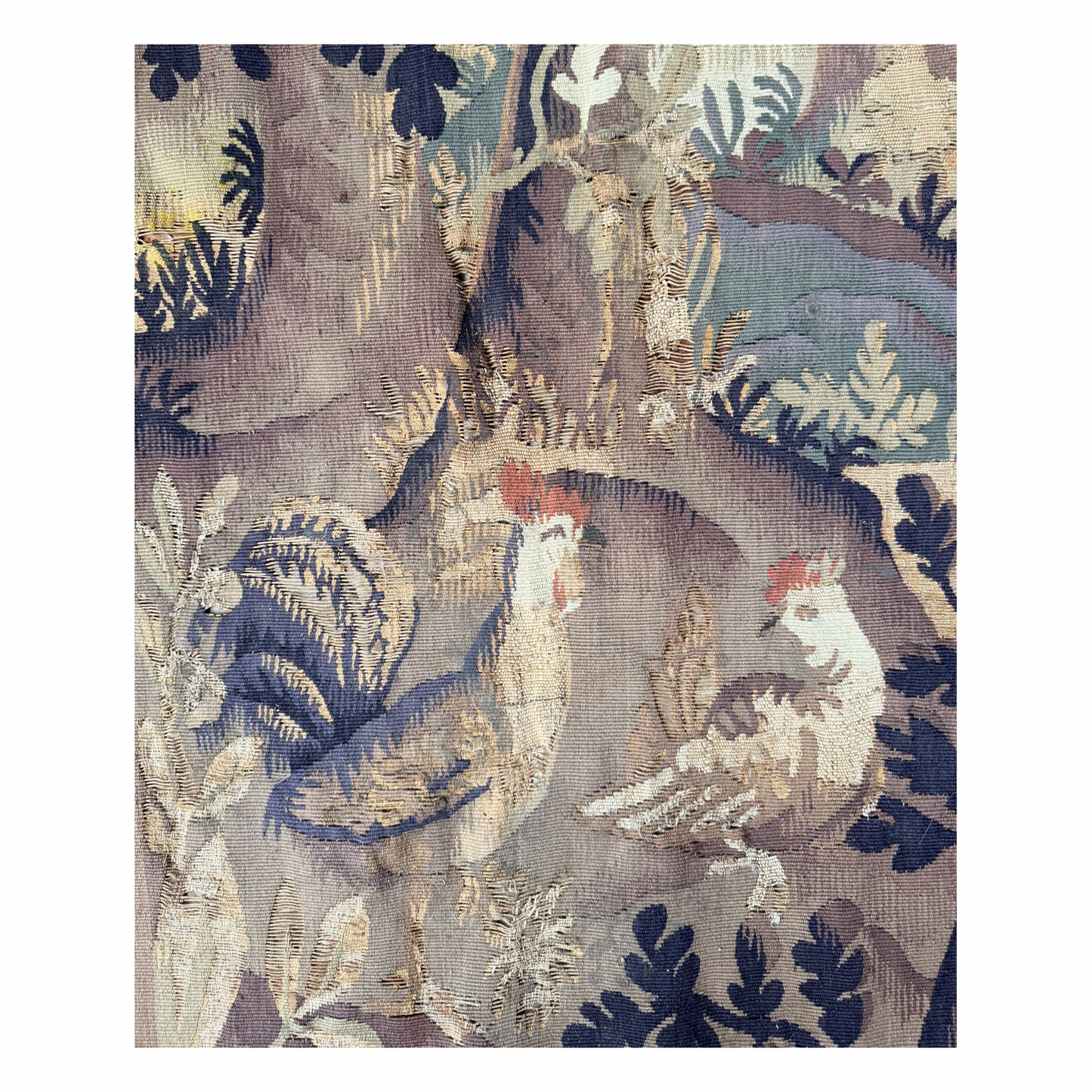 18th Century French Verdure Tapestry – Pastoral Landscape – 5’11” x 7’4”